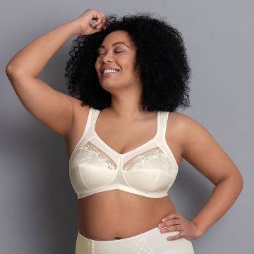 Buy Libertina - Anika Beige Colour Non Padded Comfortable, Skin Friendly  Regular Women Cotton Bra with Elastic Strap - Pack of 1 at