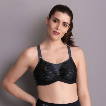 Average Size Figure Types in 36E Bra Size F Cup Sizes Black Abby by Anita  Comfort Strap, Moulded and Seamless Bras