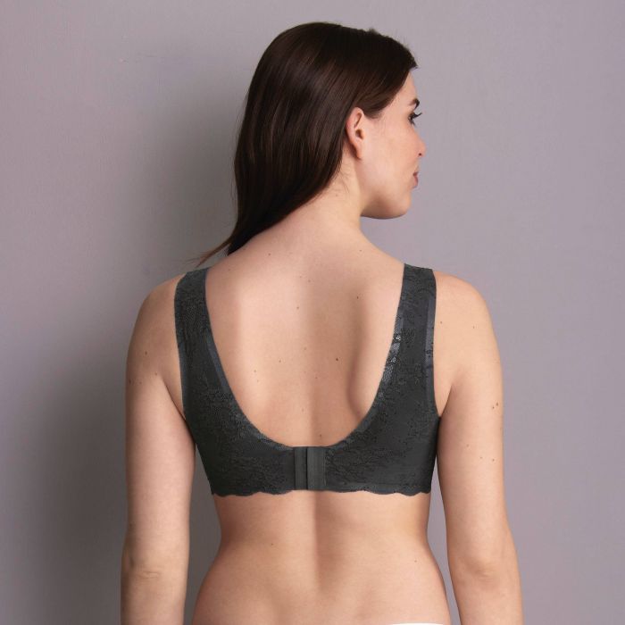 Anita Essentials Lace Lightly Padded Bralette (5400)- Anthracite - Breakout  Bras