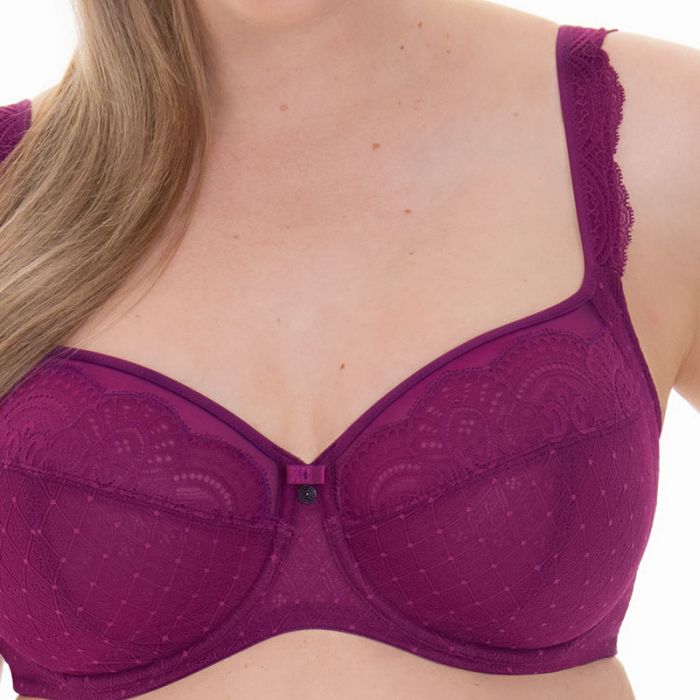 Rosa Faia Selma 5635-252 Women's Purple Wine Underwired Full Cup Bra 34J at   Women's Clothing store