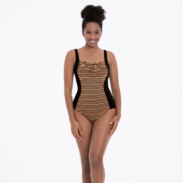 Girls Adjustable Seaside 1 Piece Chlorine Resistant Swimsuit