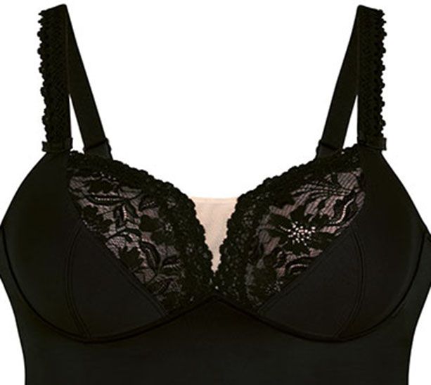 Buy Zivame All That Lace Moderate Pushup Strapless Bra- Black at