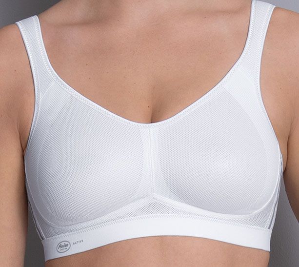 Anita Firm Control Front-Close Sports Bra 30A, White at